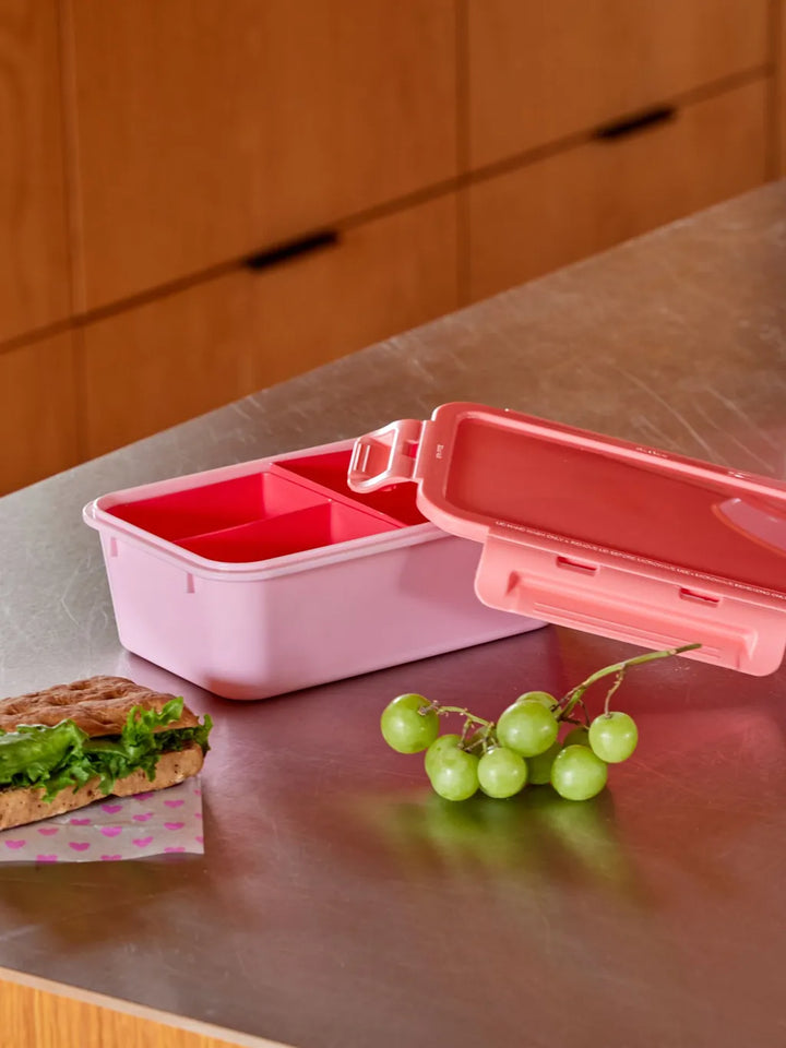 Pink Bento Lunchbox Three Compartment