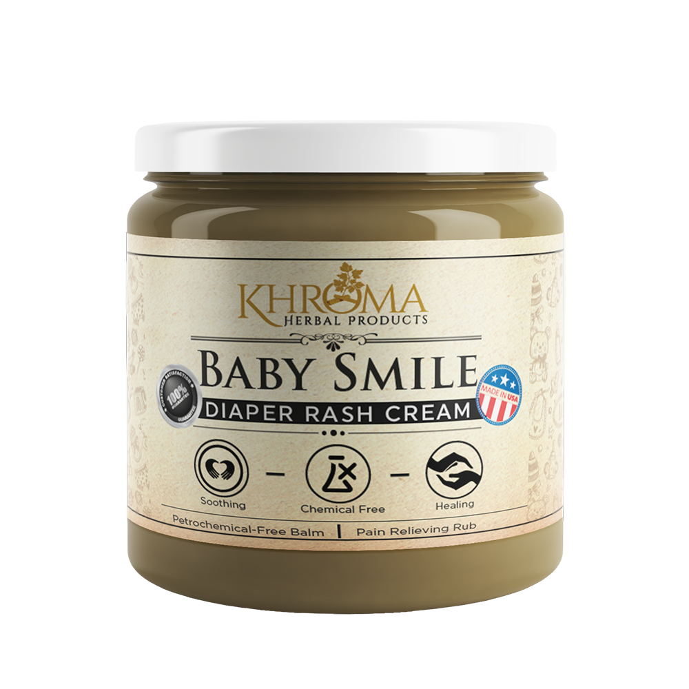Organic Baby Balm Diaper Rash Cream, Glass, 2 oz.