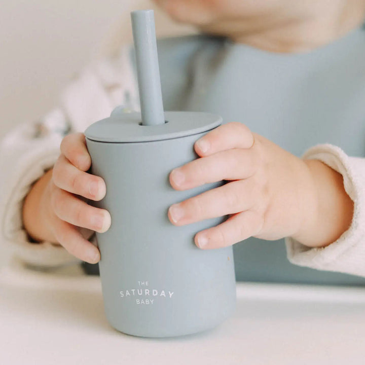 Non-Toxic Food-Grade Silicone Baby Straw Cup