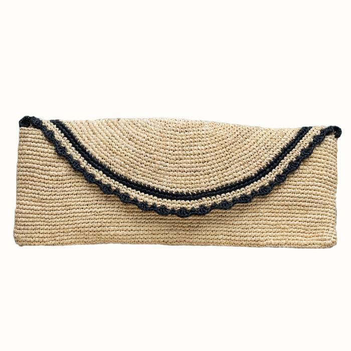 Fair Trade Handcrafted Slim East West Clutch Bag