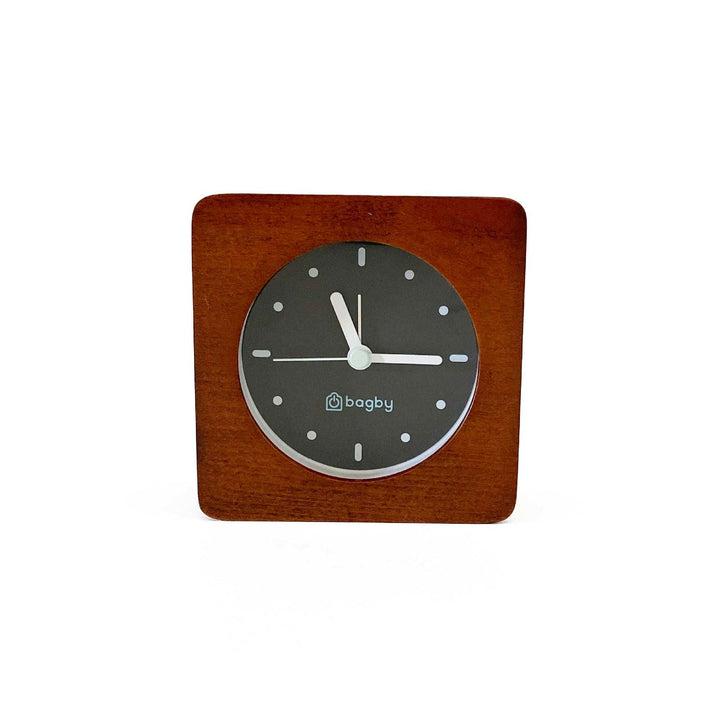 Plastic-Free Solid Wood Silent Analog Alarm Clock
