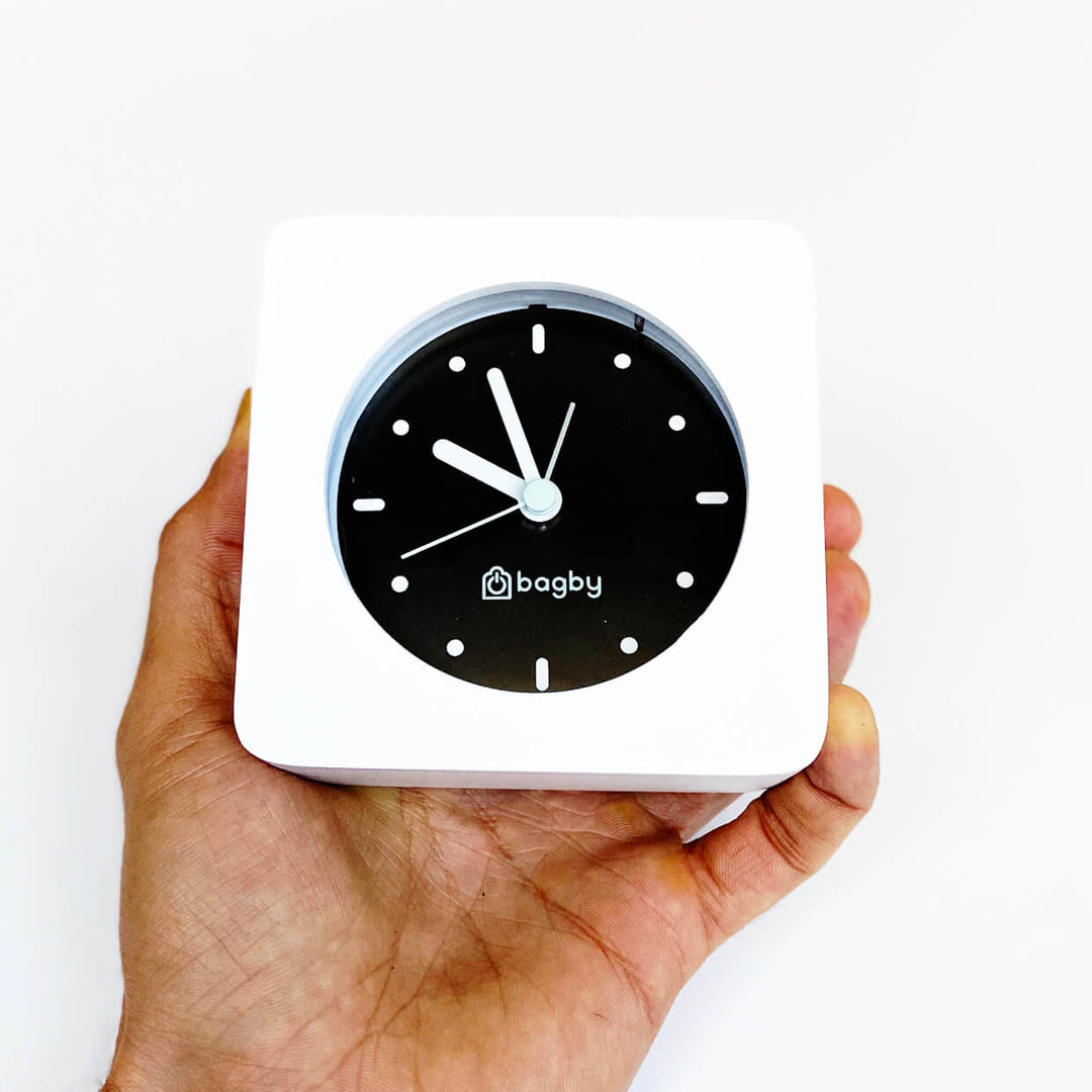 Plastic-Free Solid Wood Silent Analog Alarm Clock
