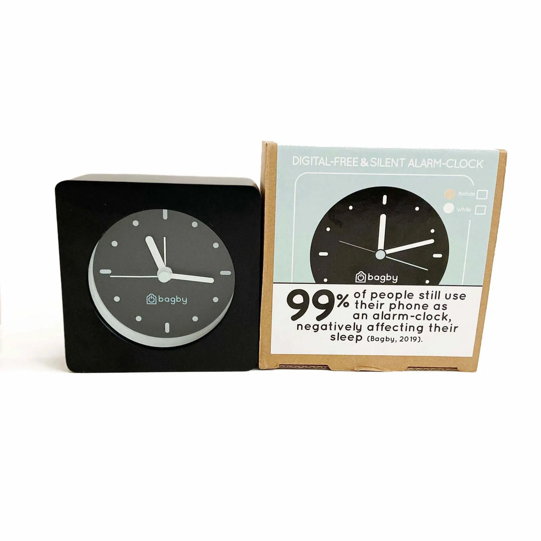 Minimalist Wooden Analog Alarm Clock