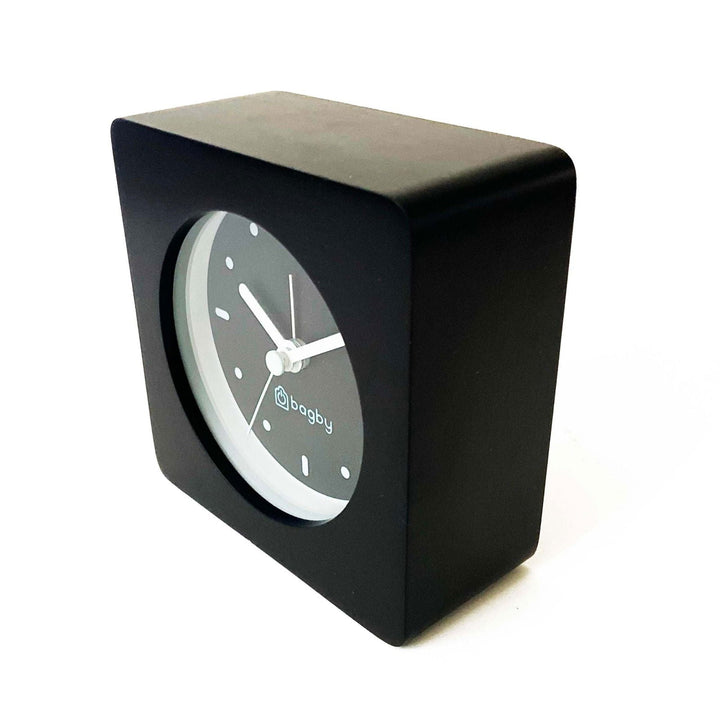 Plastic-Free Solid Wood Silent Analog Alarm Clock