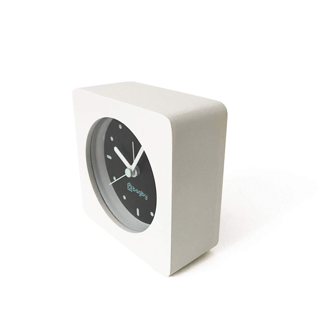 Plastic-Free Solid Wood Silent Analog Alarm Clock