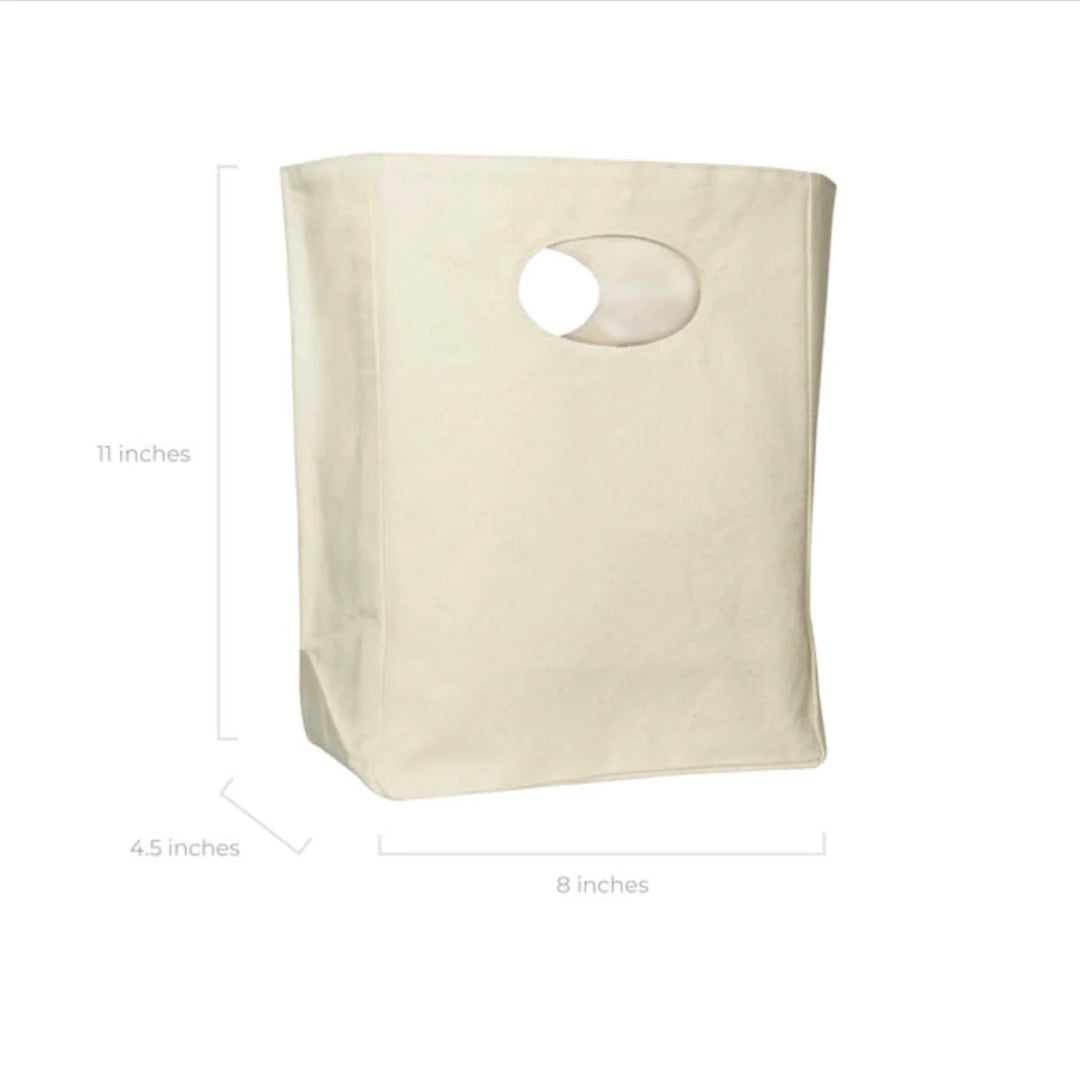 Recycled Canvas Washable Lunch Bag, Water-Resistant