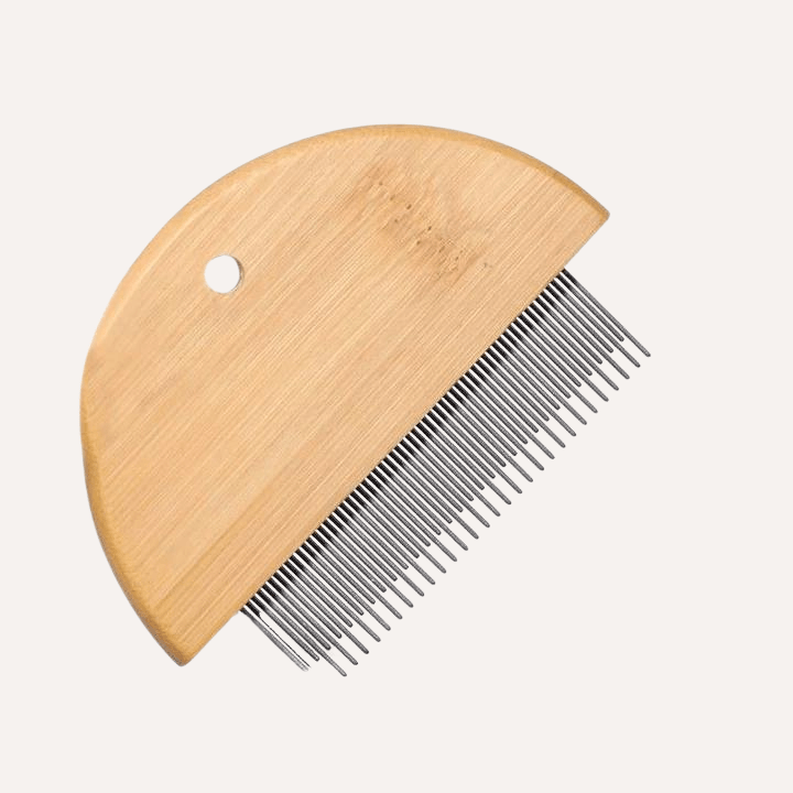 Biodegradable Bamboo Pet Flea &amp; Detangling Comb