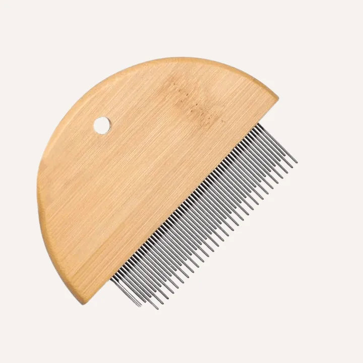 Bamboo Pet Flea Detangler Comb