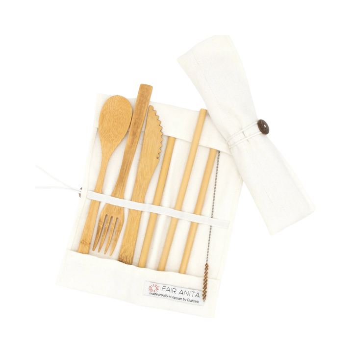 Bamboo Kitchen Utensil Straw Set