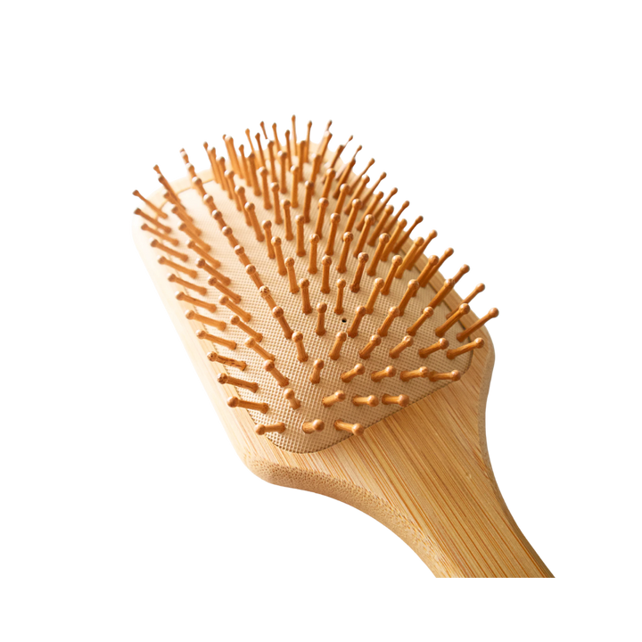 Bamboo Paddle Hairbrush Natural