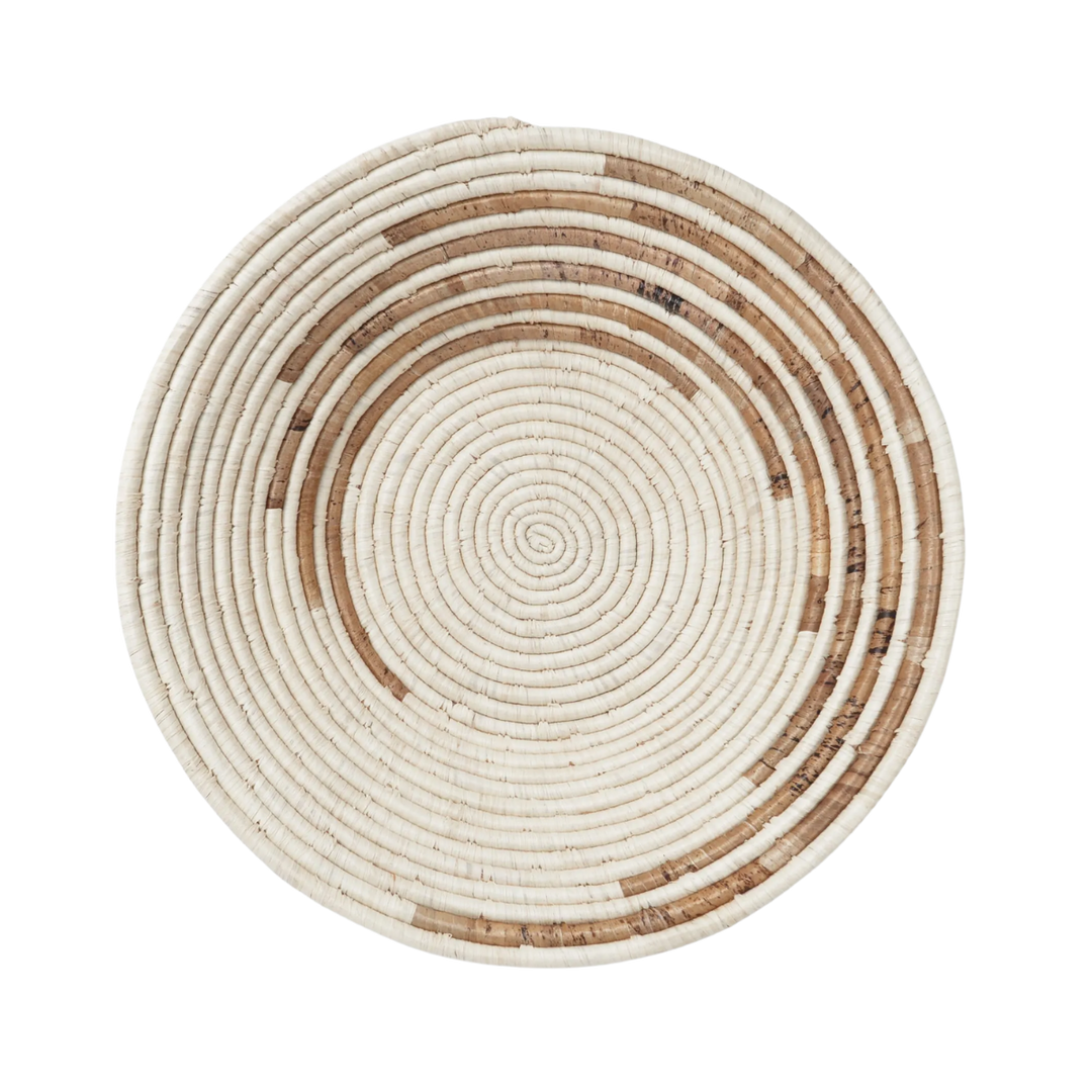 Banana Fiber Wave Basket 13"