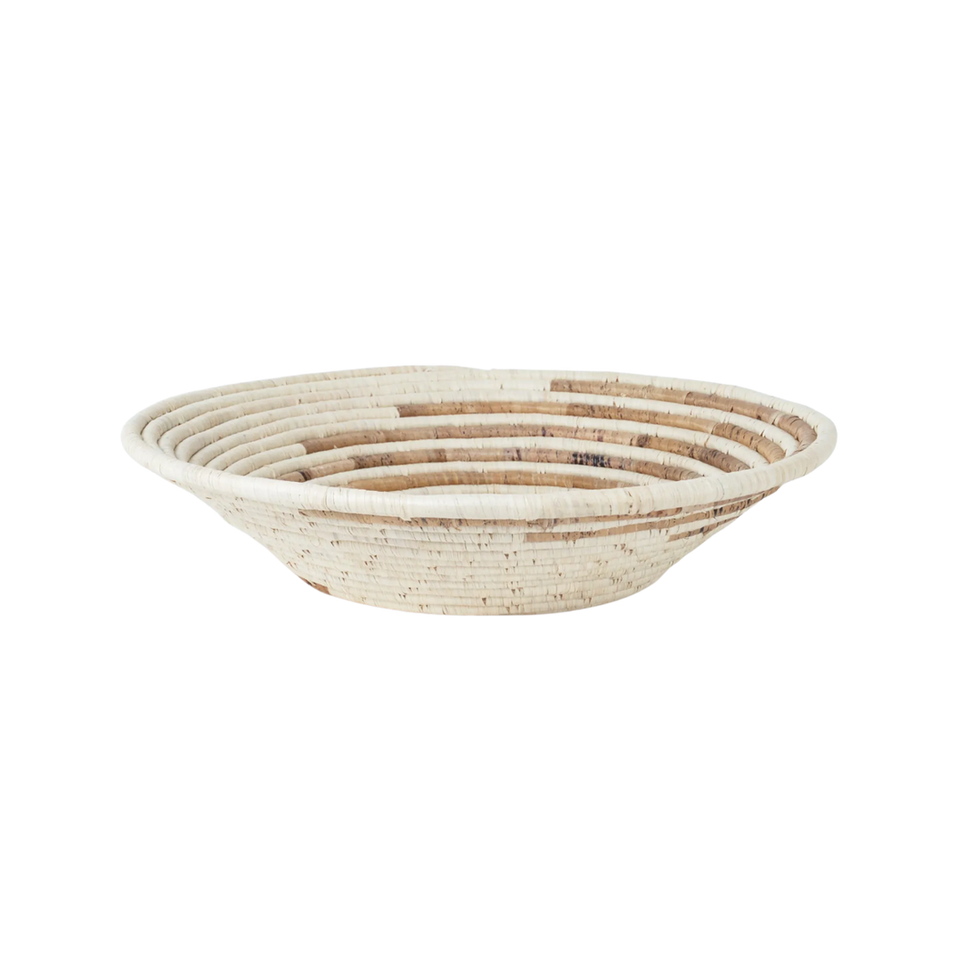 Banana Fiber Wave Basket 13"