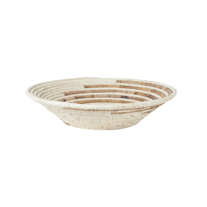 Banana Fiber Wave Basket 13"