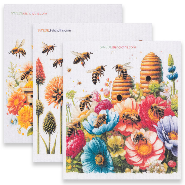 Compostable Wood Pulp Dishcloths, Kitchen, 3 Ct.