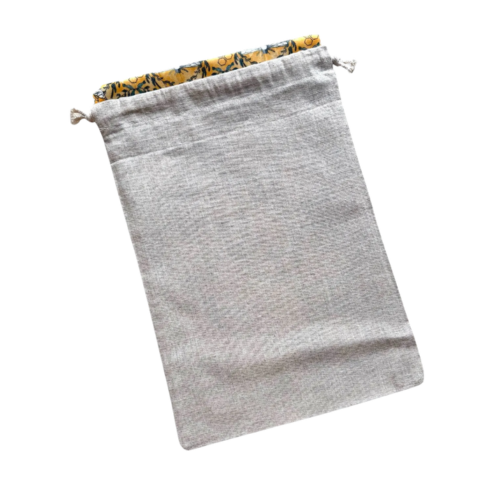 Beeswax Linen Bread Storage Bag Set