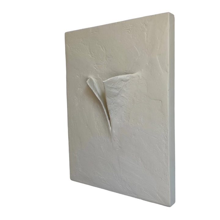 Beige Cement Wall Sculpture