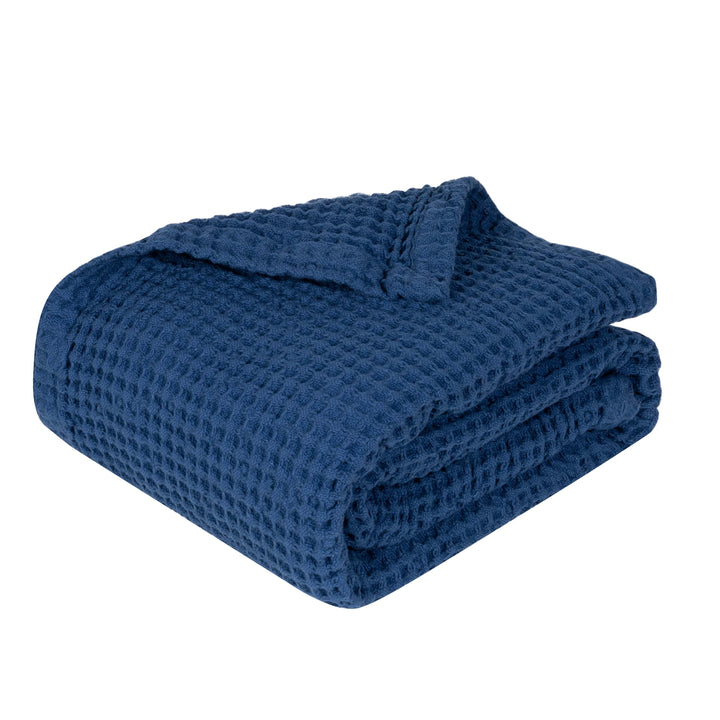 Organic Cotton Waffle Weave Baby Throw Blanket