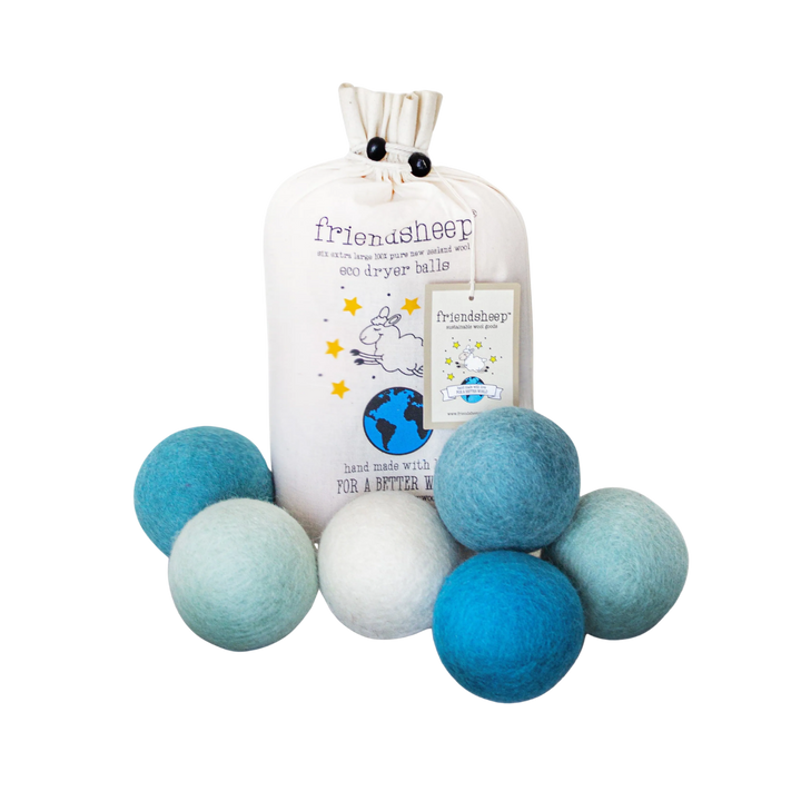 Blue Ocean Wool Dryer Ball Set