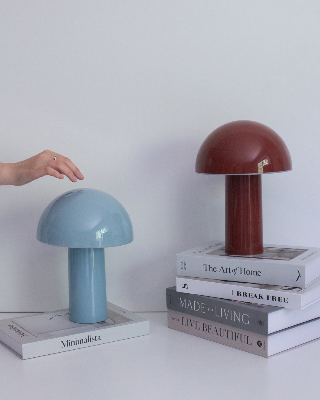 Cordless Touch Dimmer Mushroom Lamp, USB-C