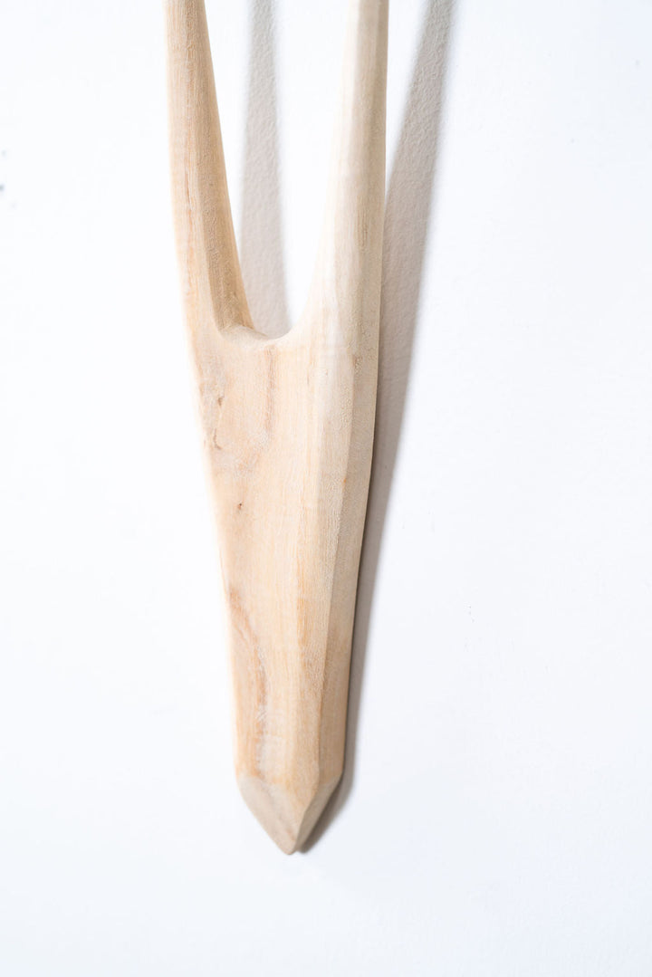 Upcycled Hand-Carved Blue Gum Wood Antelope Decor