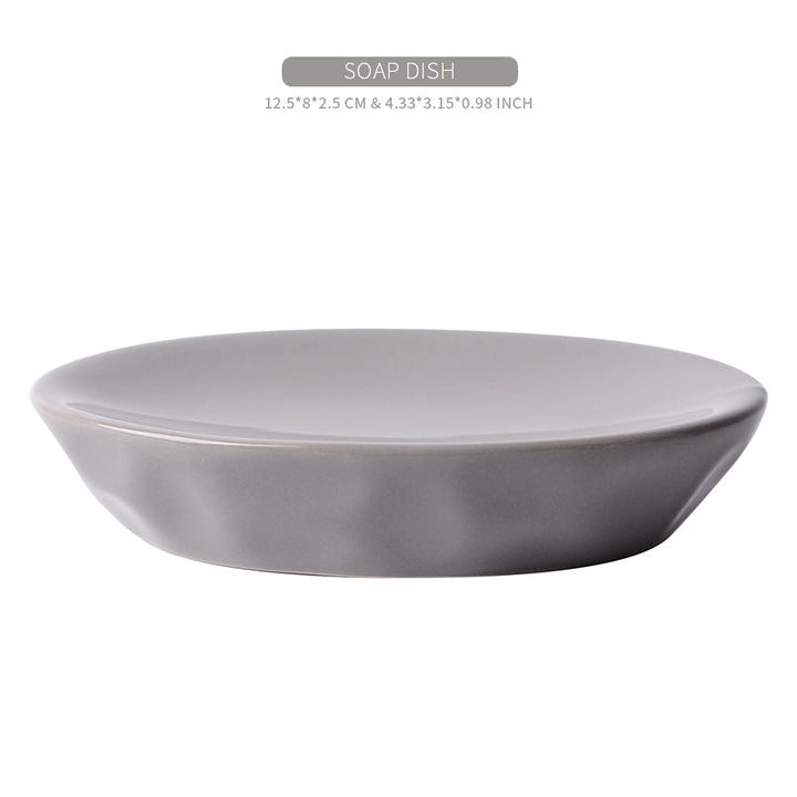 Recycled Ceramic Bathroom Accessory Mat Set, 4 Ct.