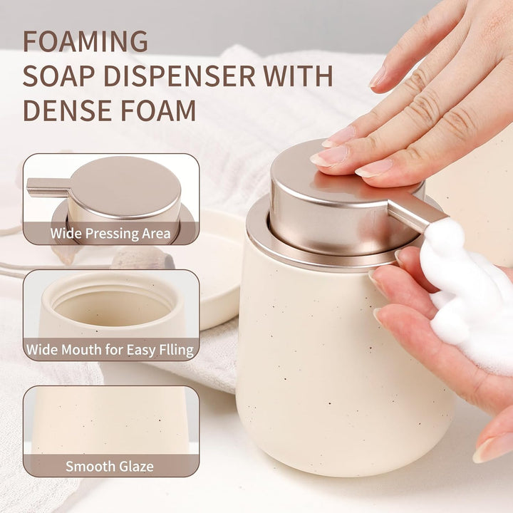 Recycled Eco-Clay Foaming Bathroom Decor Set, 3 Ct.