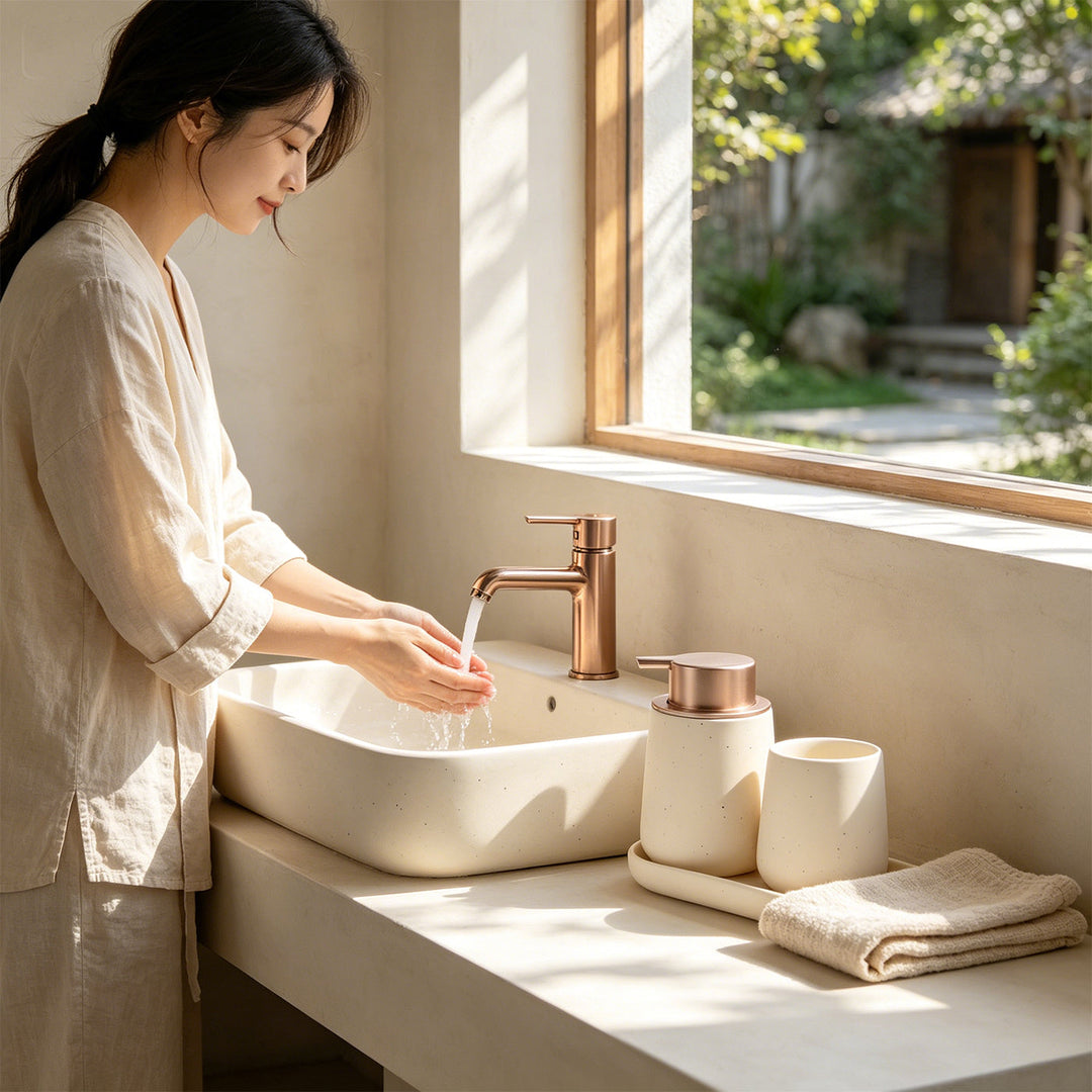 Recycled Eco-Clay Foaming Bathroom Decor Set, 3 Ct.