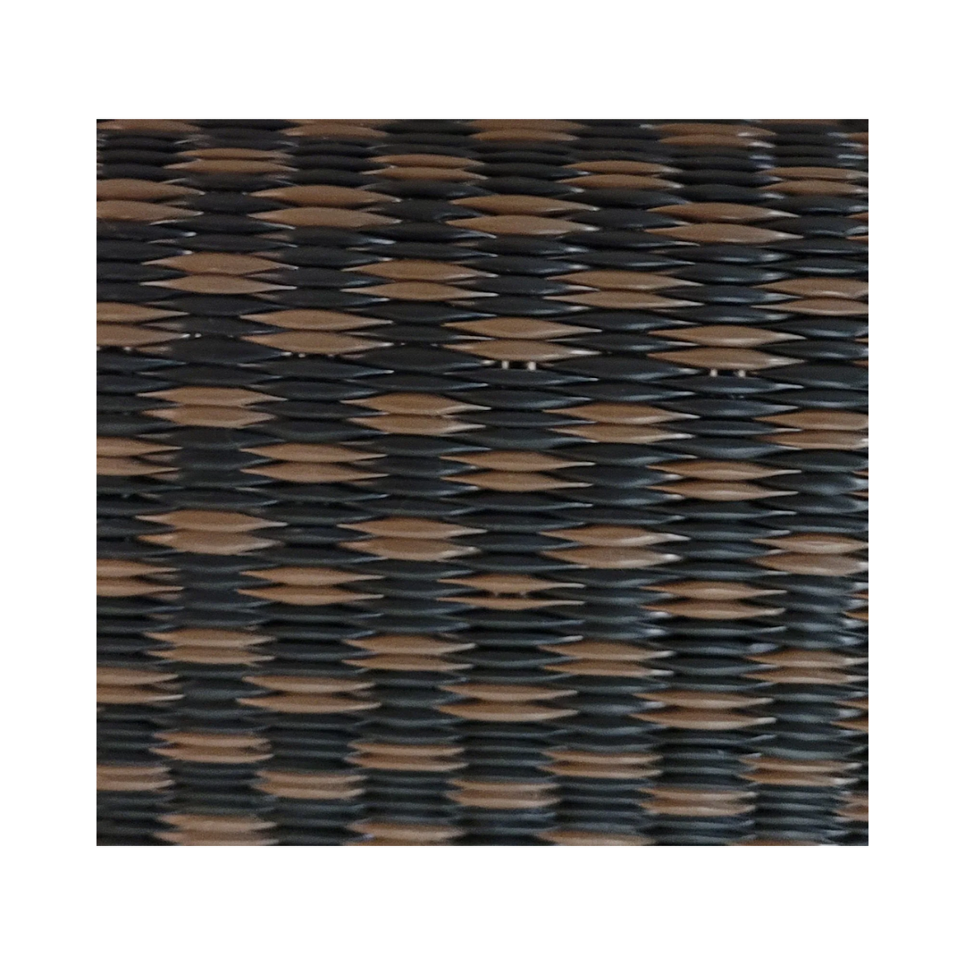 Brown Black Hand-Woven Area Rug