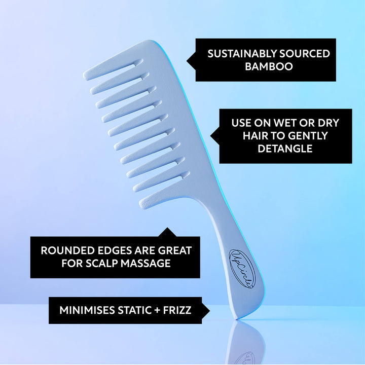Biodegradable Bamboo Wide Tooth Comb