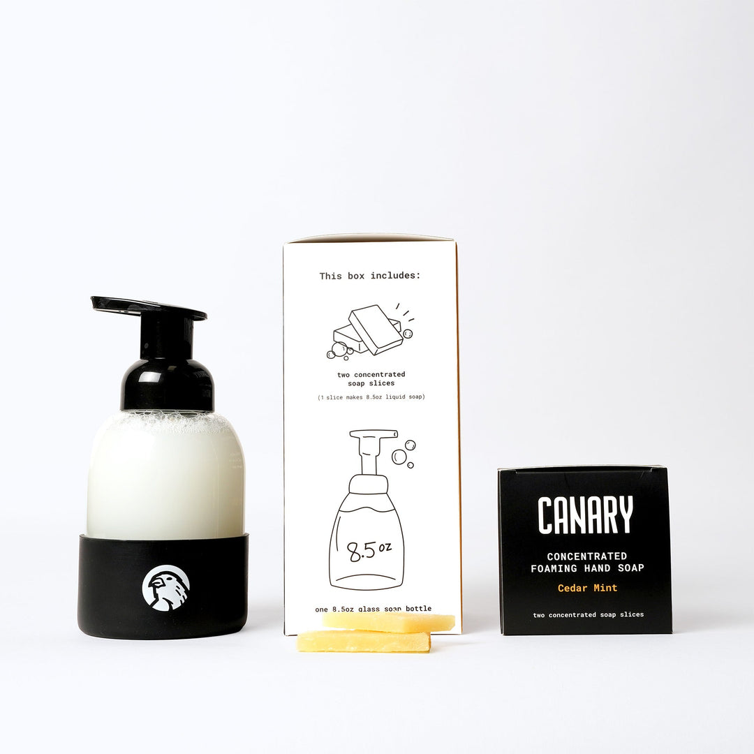Refillable Glass Foaming Hand Soap Starter Kit, 3 Ct.