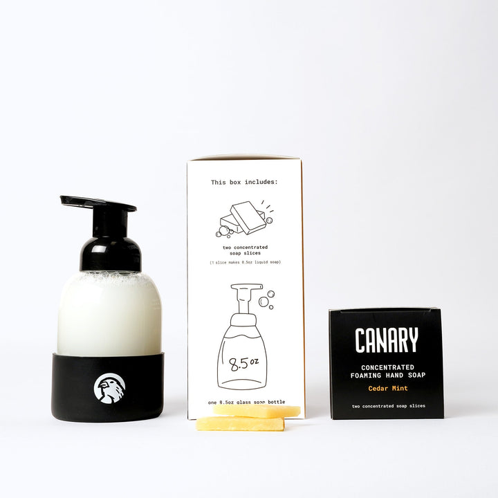 Refillable Glass Foaming Hand Soap Starter Kit, 3 Ct.
