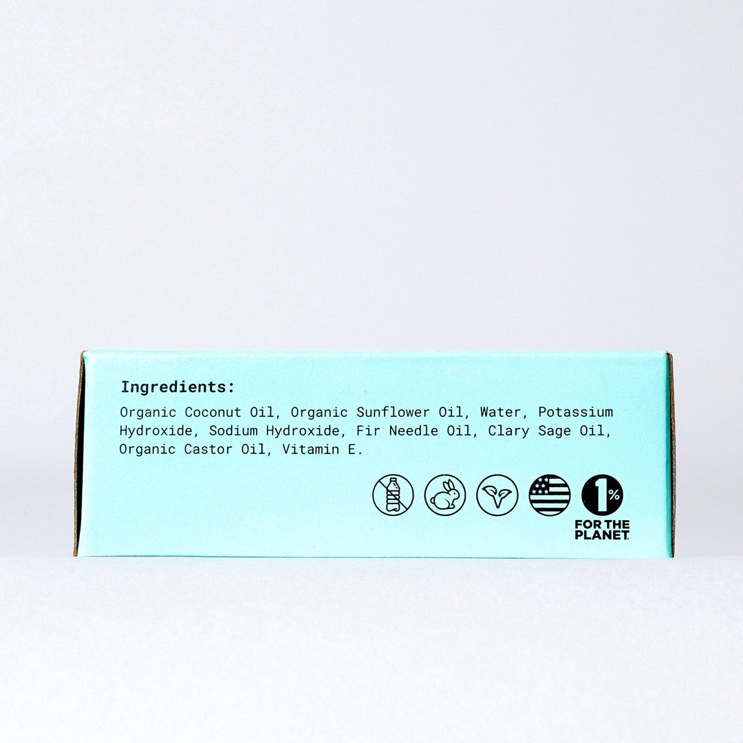 Compostable Fir &amp; Sage Concentrated Bar Soap