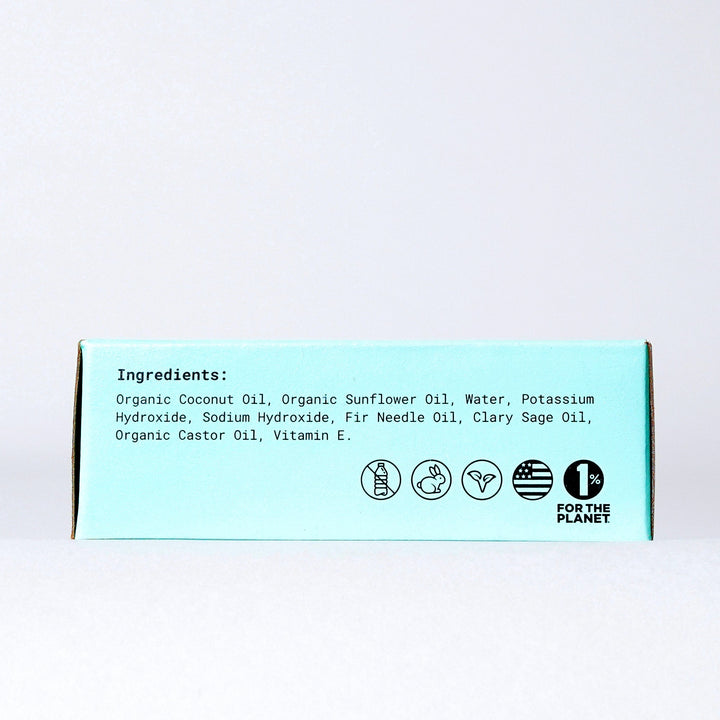 Compostable Fir &amp; Sage Concentrated Bar Soap