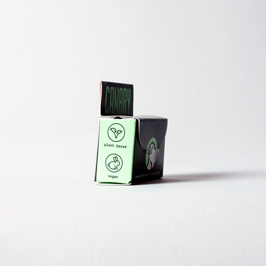Activated Charcoal Mint Dental Floss, Refillable Glass