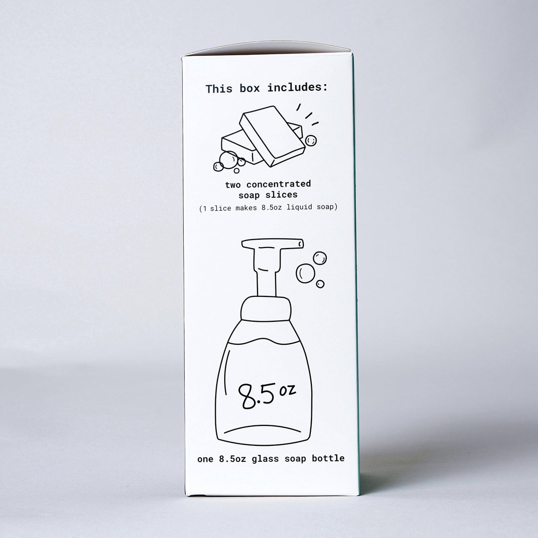 Refillable Glass Foaming Hand Soap Starter Kit, 3 Ct.