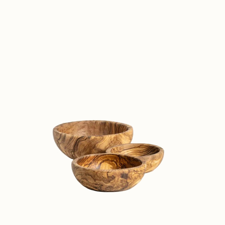 Handcrafted Olive Wood Nesting Serveware Bowls, 3 Ct.