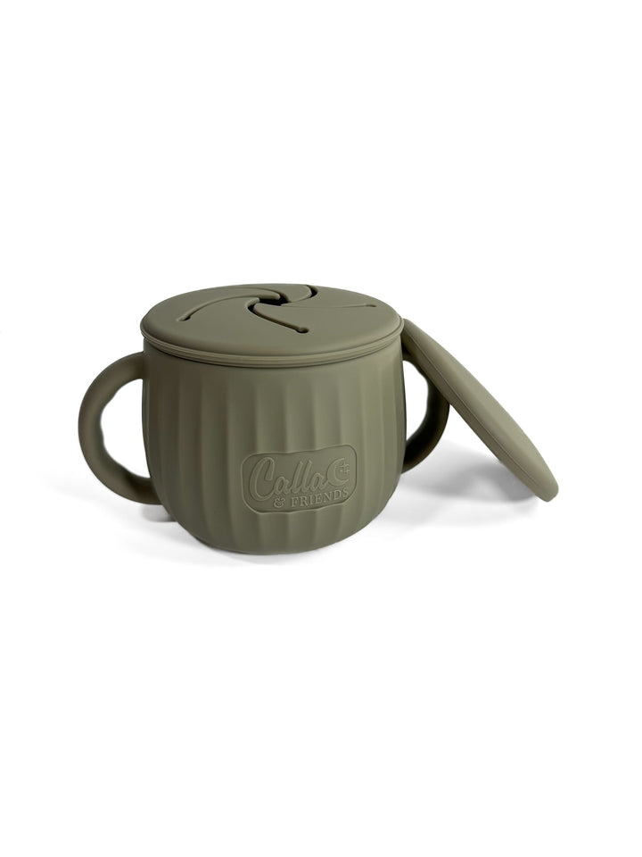 Non-Toxic Silicone Toddler Snack Cup with Lid