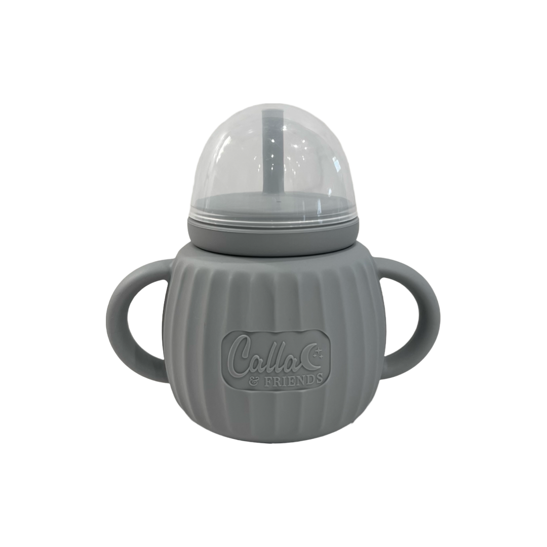 Non-Toxic Silicone Toddler Sippy Cup with Handles, 7 oz.
