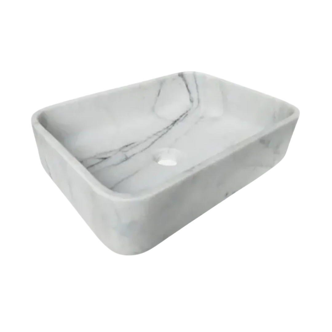 Calacatta Marble Rectangular Sink