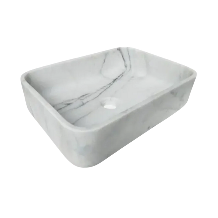 Calacatta Marble Rectangular Sink