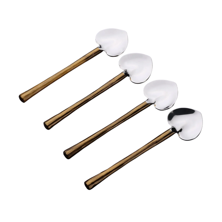 Camellia Heart Spoon Set of 4