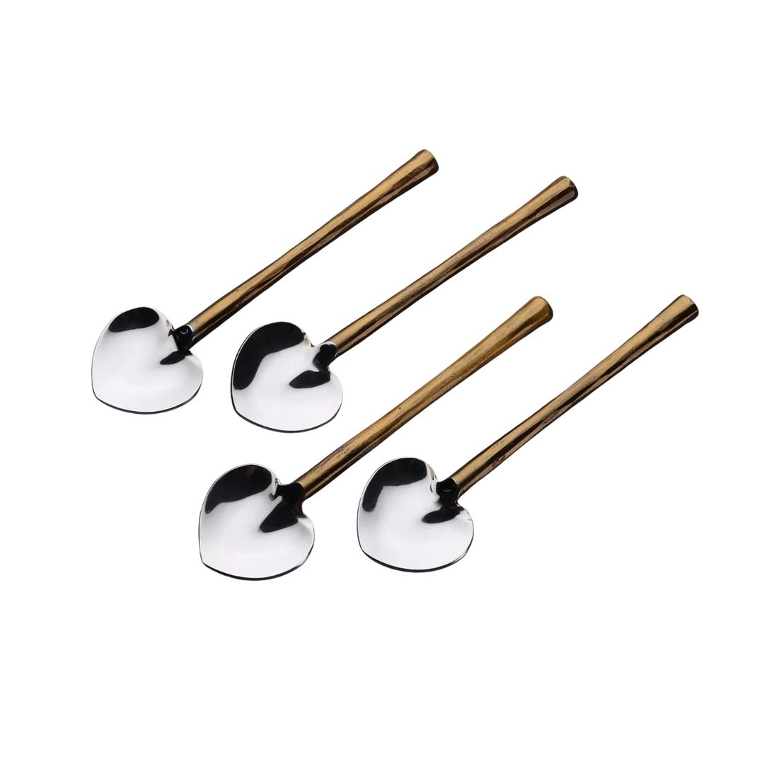 Camellia Heart Spoon Set of 4