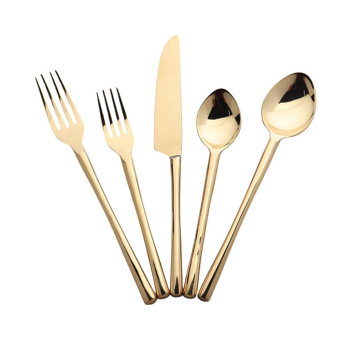 Camellia PVD Flatware Set of 5