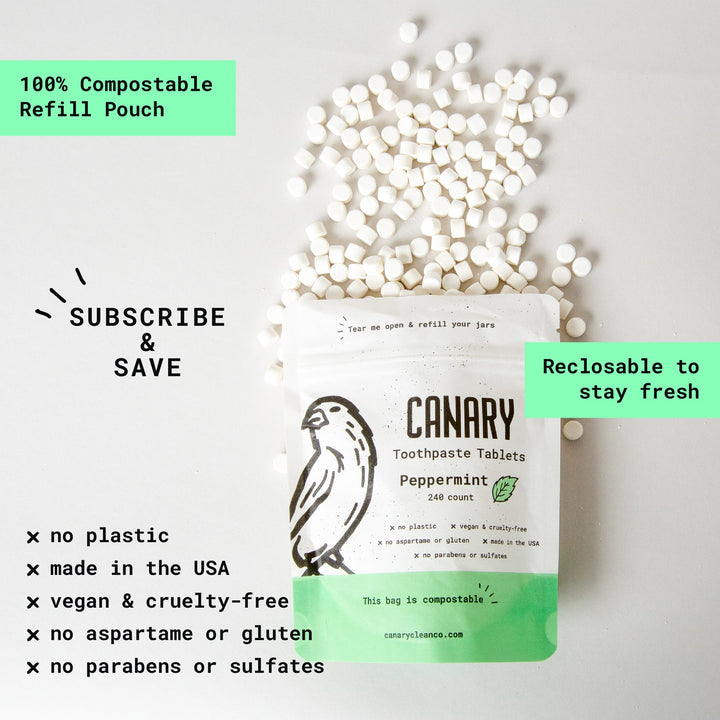 Compostable Toothpaste Tablet Sampler, 4 Ct.