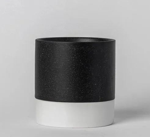 Ceramic Toothbrush Holder Black White