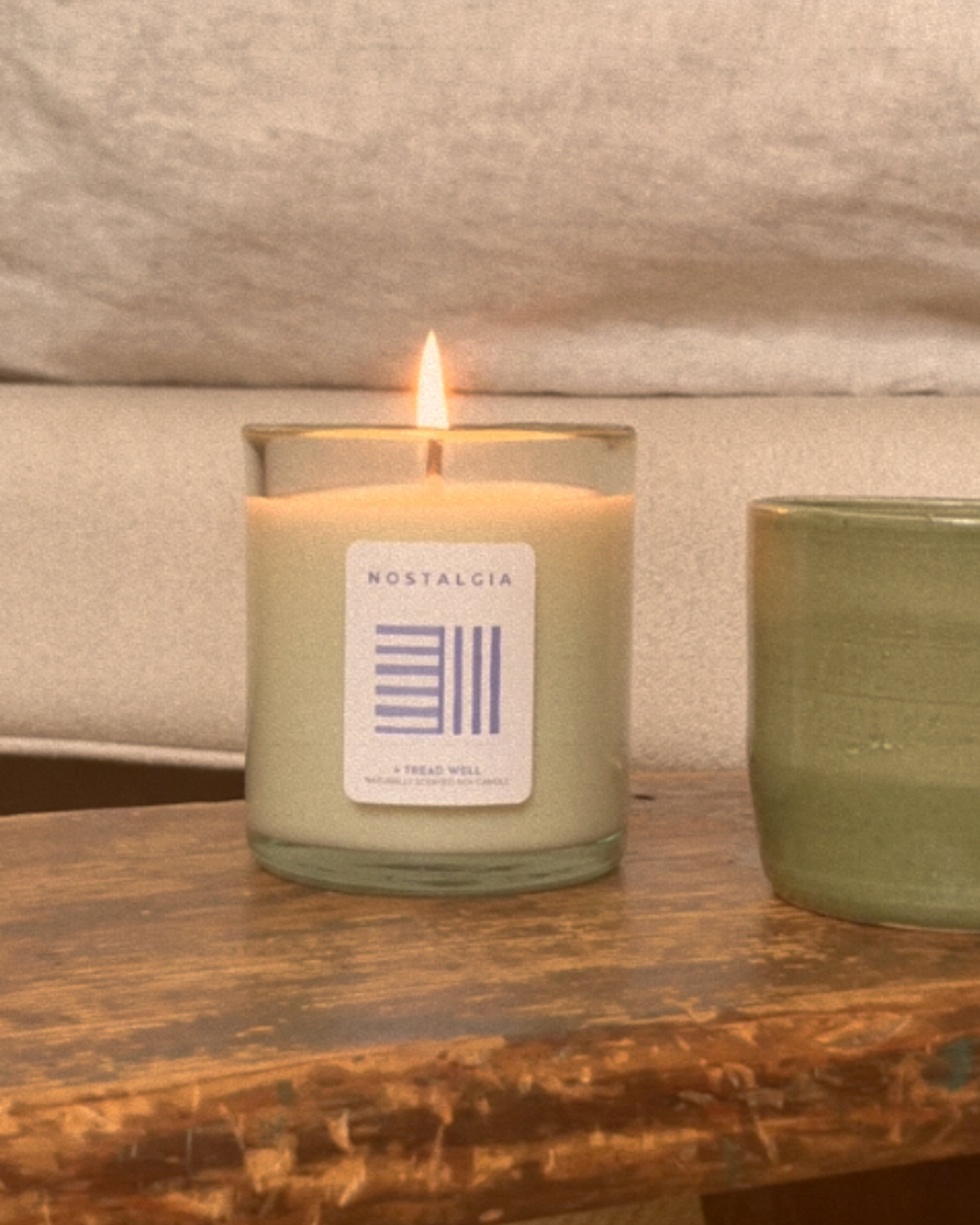 Hand-Poured Recycled Glass Soy Wax Forest Candle