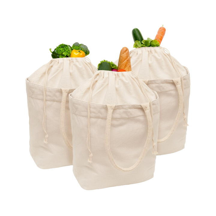 Canvas Drawstring Market Tote