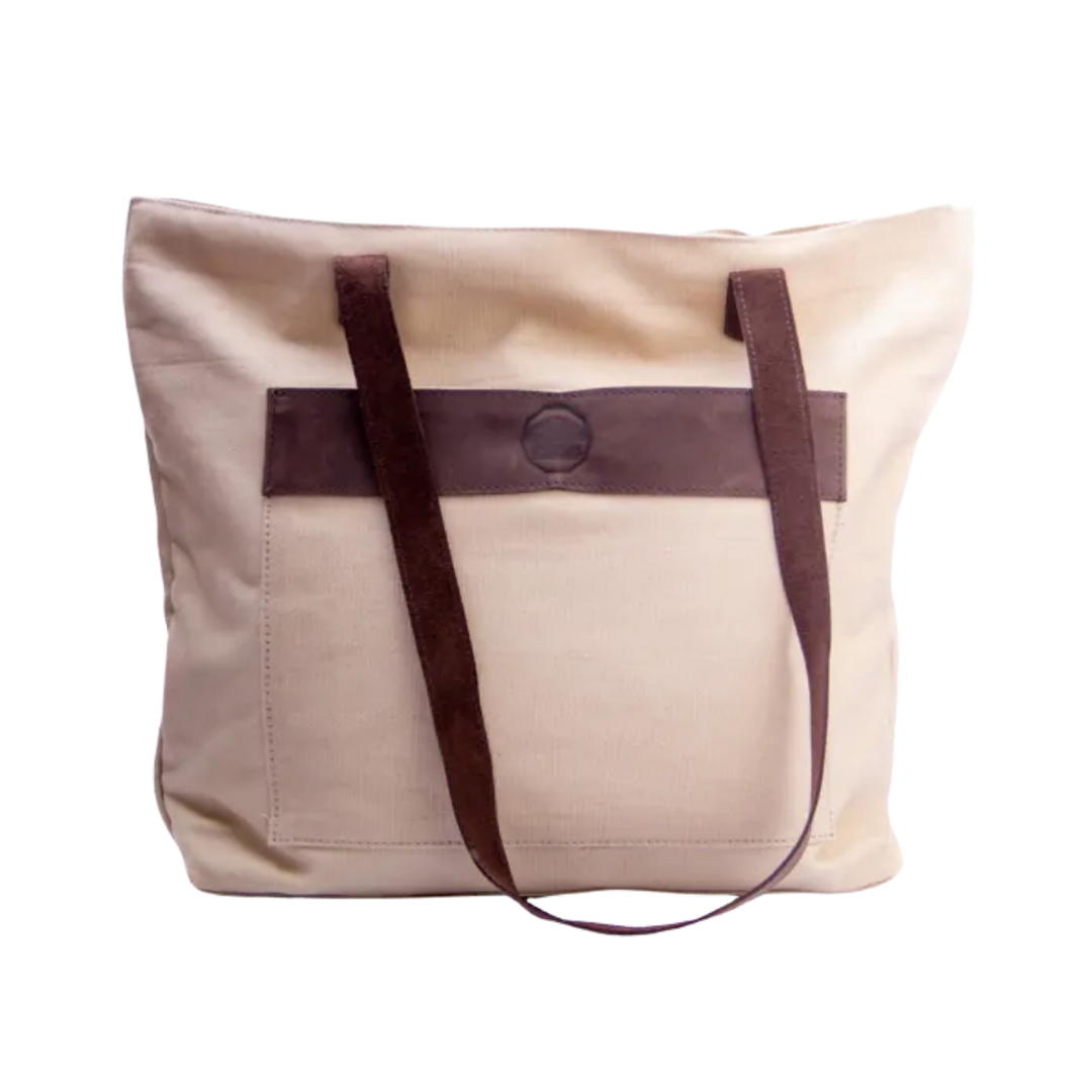 Canvas Leather Tote Nairobi