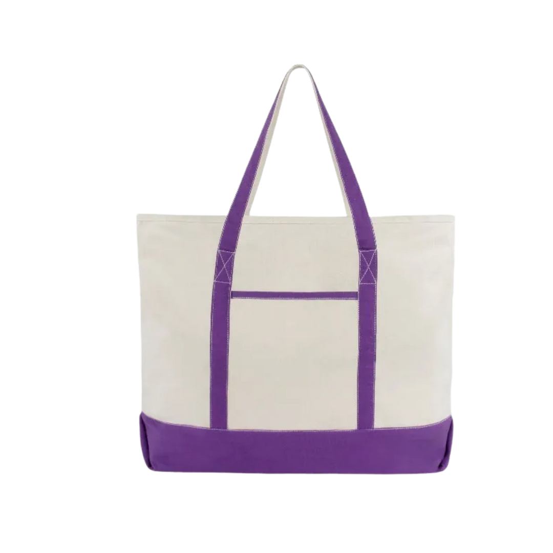 Canvas Shopping Tote Oversized