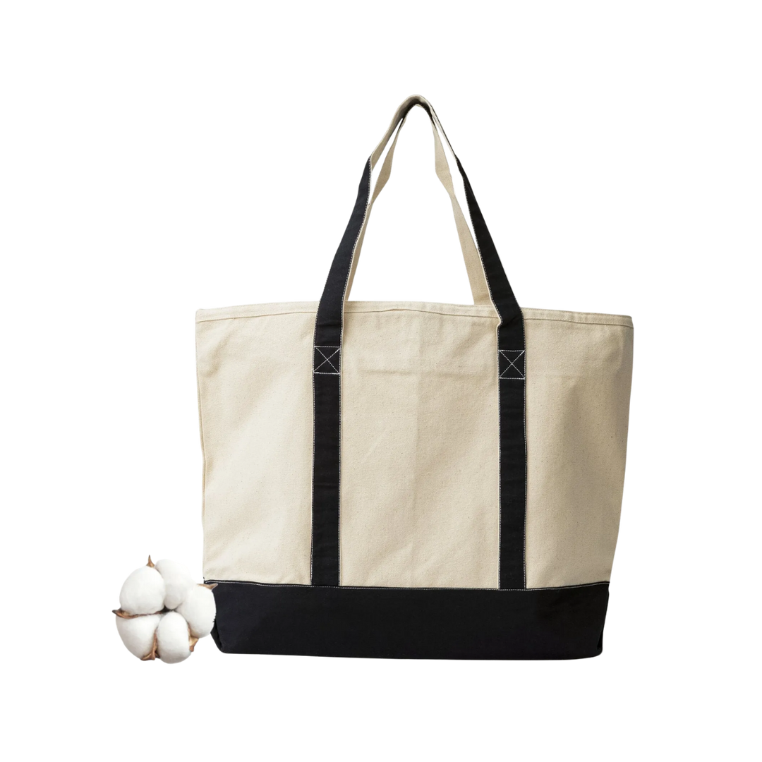 Canvas Shopping Tote Oversized